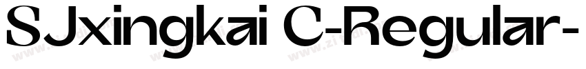 SJxingkai C-Regular字体转换